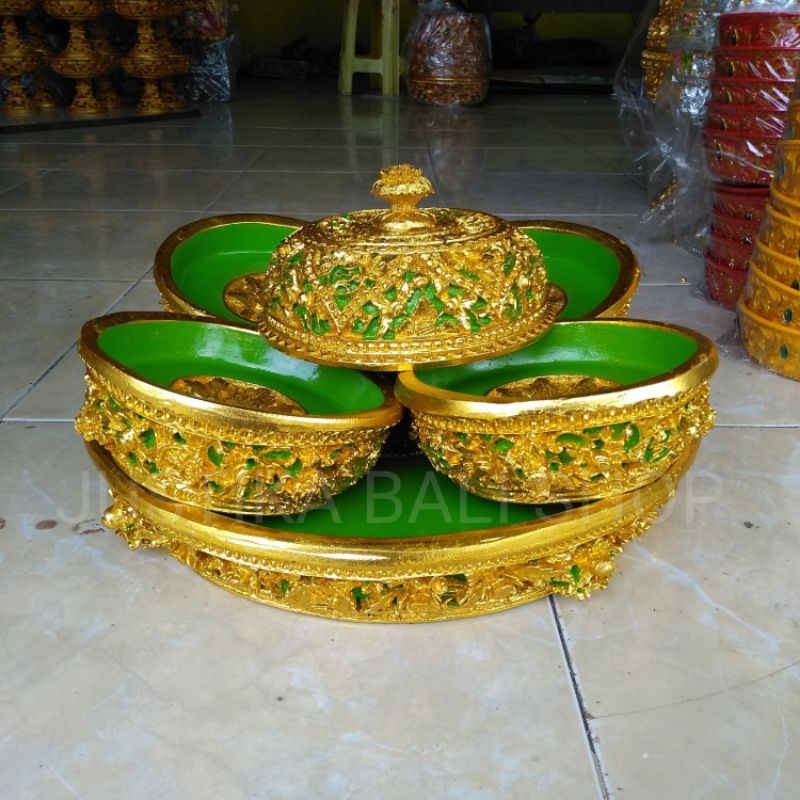 Bokor Bulat Anak 4 Ukuran 40 Cm/ Bahan Fibber/ Prada Elit