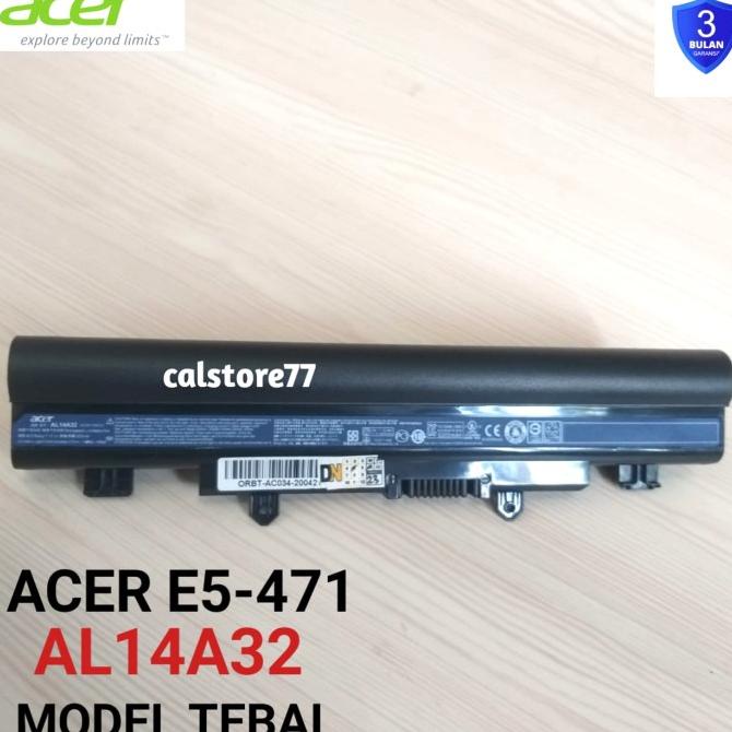 Baterai Batre Laptop Acer Aspire E14 E15 E5-471 E5-471G E5-421 AL14A32