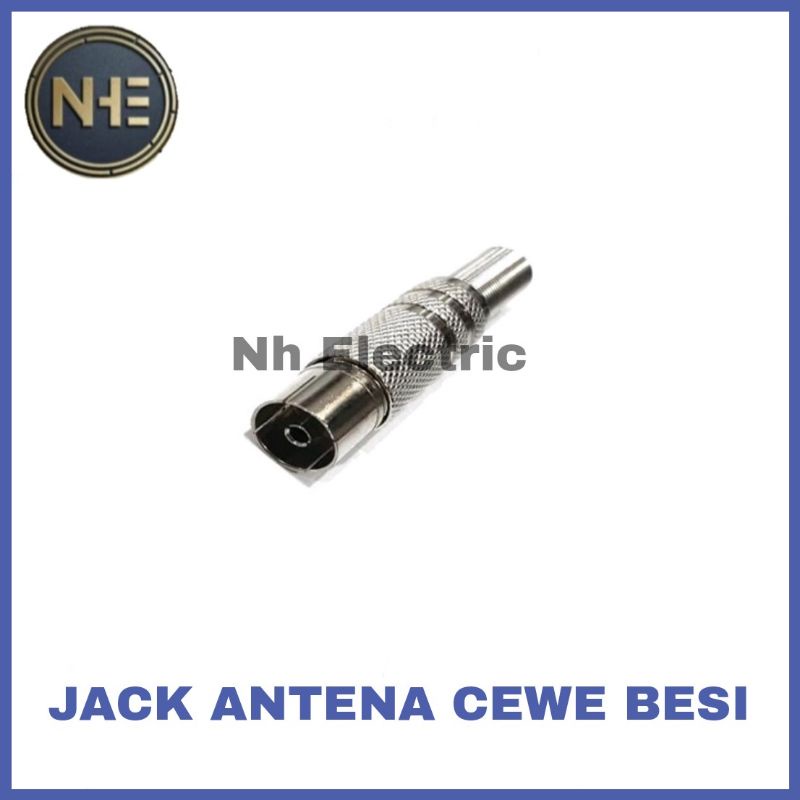 Jack Antena Cewe Besi - Colokan Antena Famele Besi - Jack Tv Cewe Besi