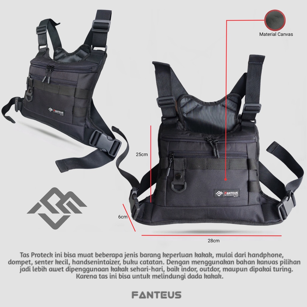 Tas Dada Pria Wanita Chest bag Tactical Outdor