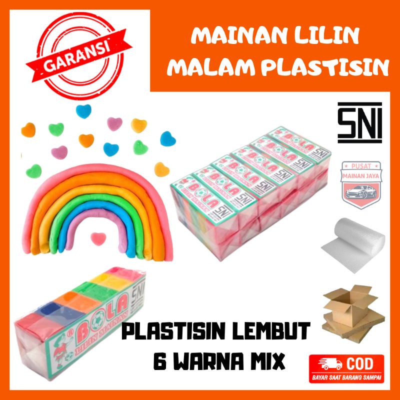 Mainan plastisin anak murah SNI mainan malam bola SNI mainan lilin plastisin fundoh
