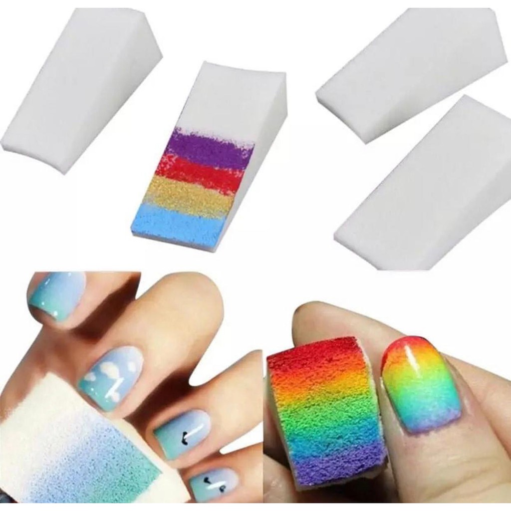 1 PCS SPONGE OMBRE SEGITIGA - OMBRE NAIL SPONS