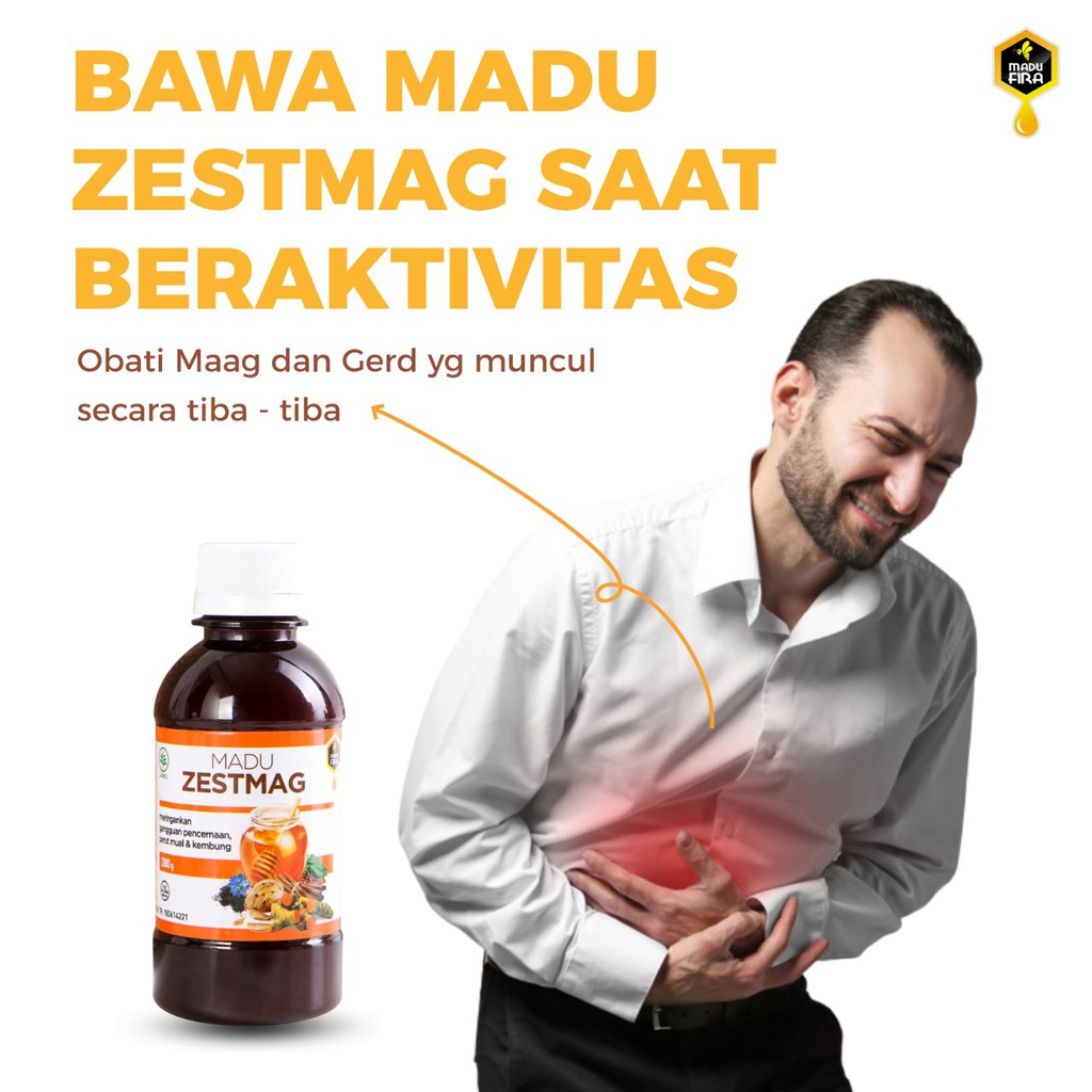 Madu Zestmag Original - Mengatasi Maag Ringan Sedang Kronis