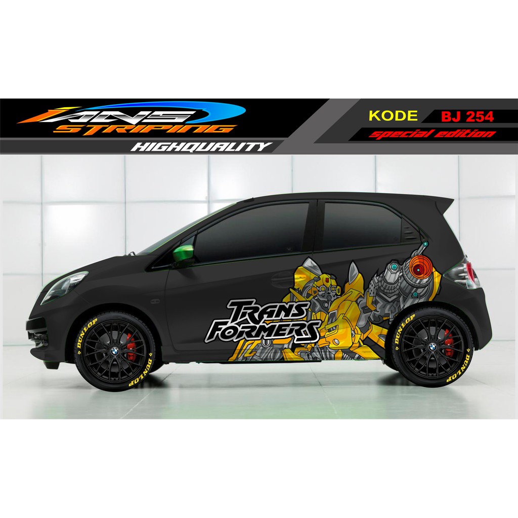 DECAL STIKER MOBIL BRIO, JAZZ, MOBILIO, YARIS, KARIMUN, AGYA, SIGRA / STICKER MOBIL