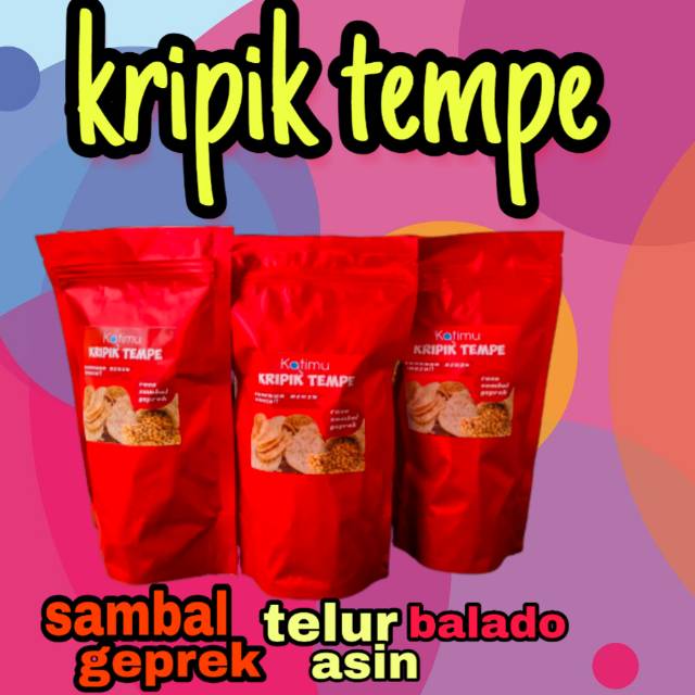 

Kripik tempe tapioka geprek