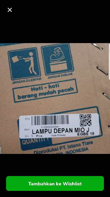 reflektor/lampu depan mio J