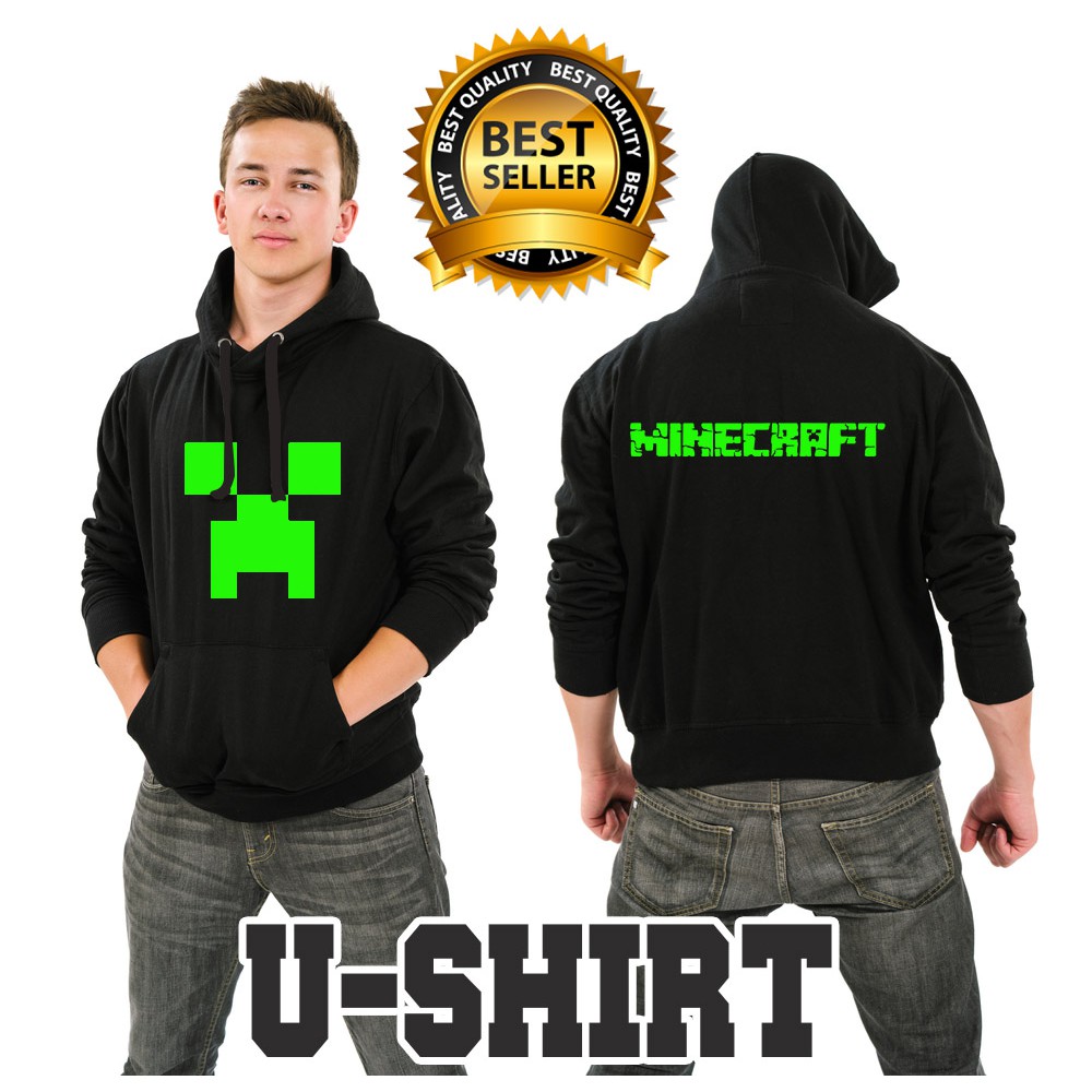 Jaket Sweater Distro Hoodie MINECRAFT2 Keren PRIA&WANITA U-SHIRT