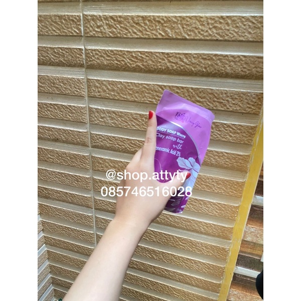 BODY SOAP WHITE Clay soap bar Vincy Glow