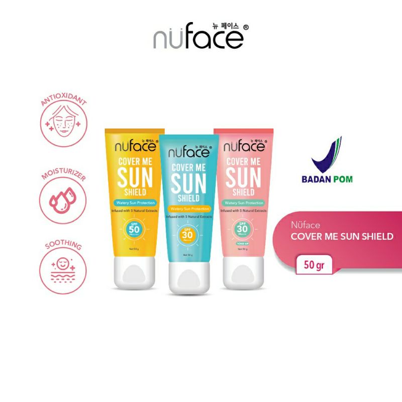 NU FACE COVER ME SUN SHIELD WATERY SUN PROTECTION 50 G
