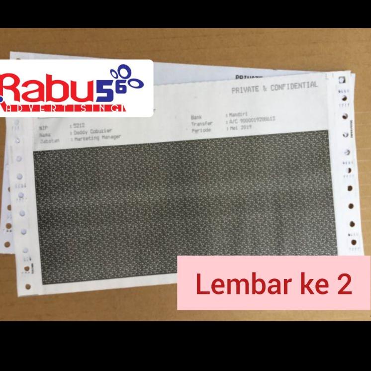 

SALEE!!!!.. Slip Gaji Confidential Custom