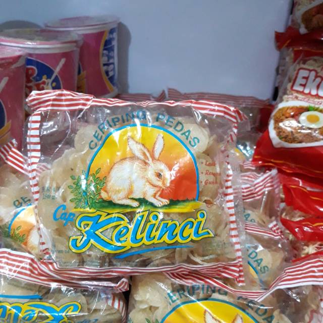 

KERUPUK CERIPING PEDAS CAP KELINCI 250GR