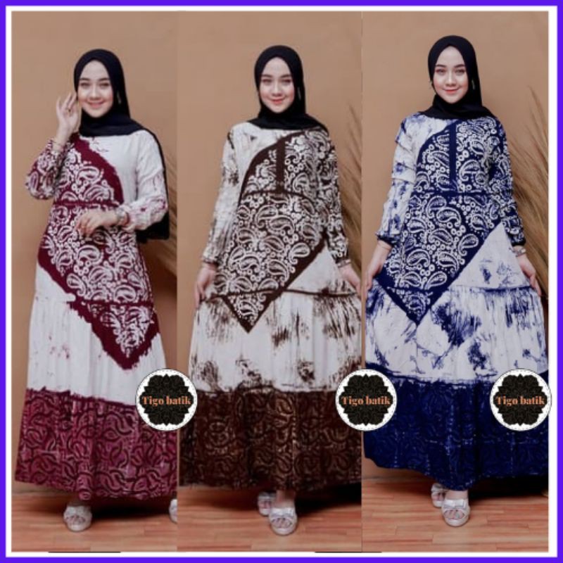 GAMIS TWILL ori rayon // MOTIF MADONGAN