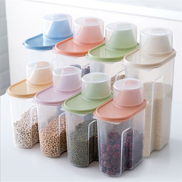 Storage jar/ Tempat Penyimpanan Cereal/ Beras Kontainer Makanan / Toples beras / Toples kurma/ Tempat toples kacang