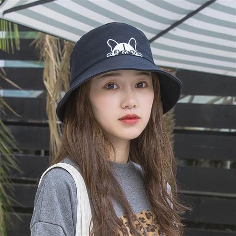 Topi Bucket Korea Bolak Balik Fisherman Lipat Motif Bordir Bunga Daisy Untuk Wanita Dan Pria