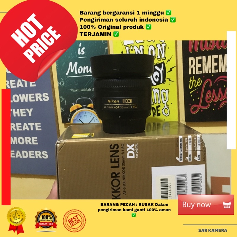 Lensa fix nikkor nikon 35mm AFS