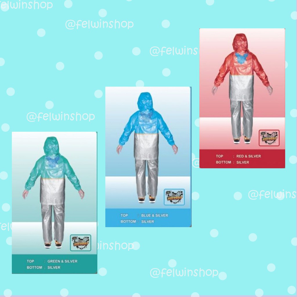 Jas Hujan Anak Dan Remaja Setelan Merk Indoplast Victory Original