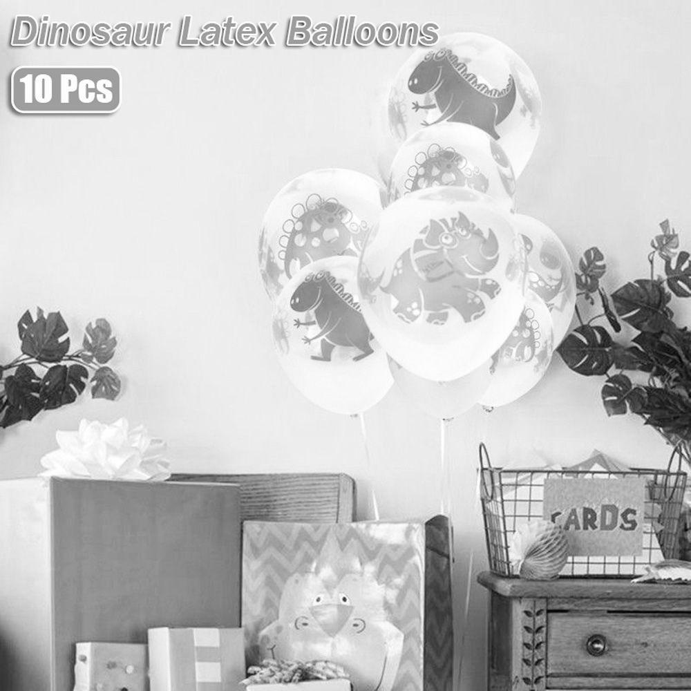 [Elegan] Balon Dinosaurus Liar 12inch 10pcs Jurassic Natal Nikmat Baby Shower Hadiah Dekorasi Ulang Tahun