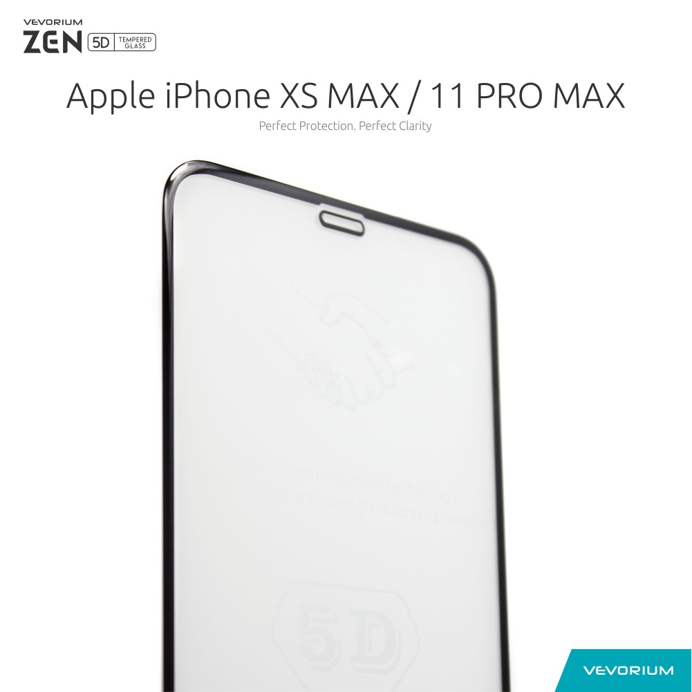 VEVORIUM ZEN 5D Apple iPhone XS MAX / 11 PRO MAX 3D Curved Full Tempered Glass Anti Gores Kaca