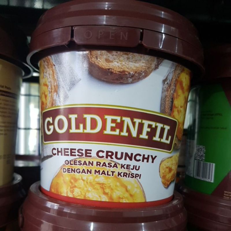 

goldenfil chese crunchy(olesan rasa keju dengan malt krispi)/1kg