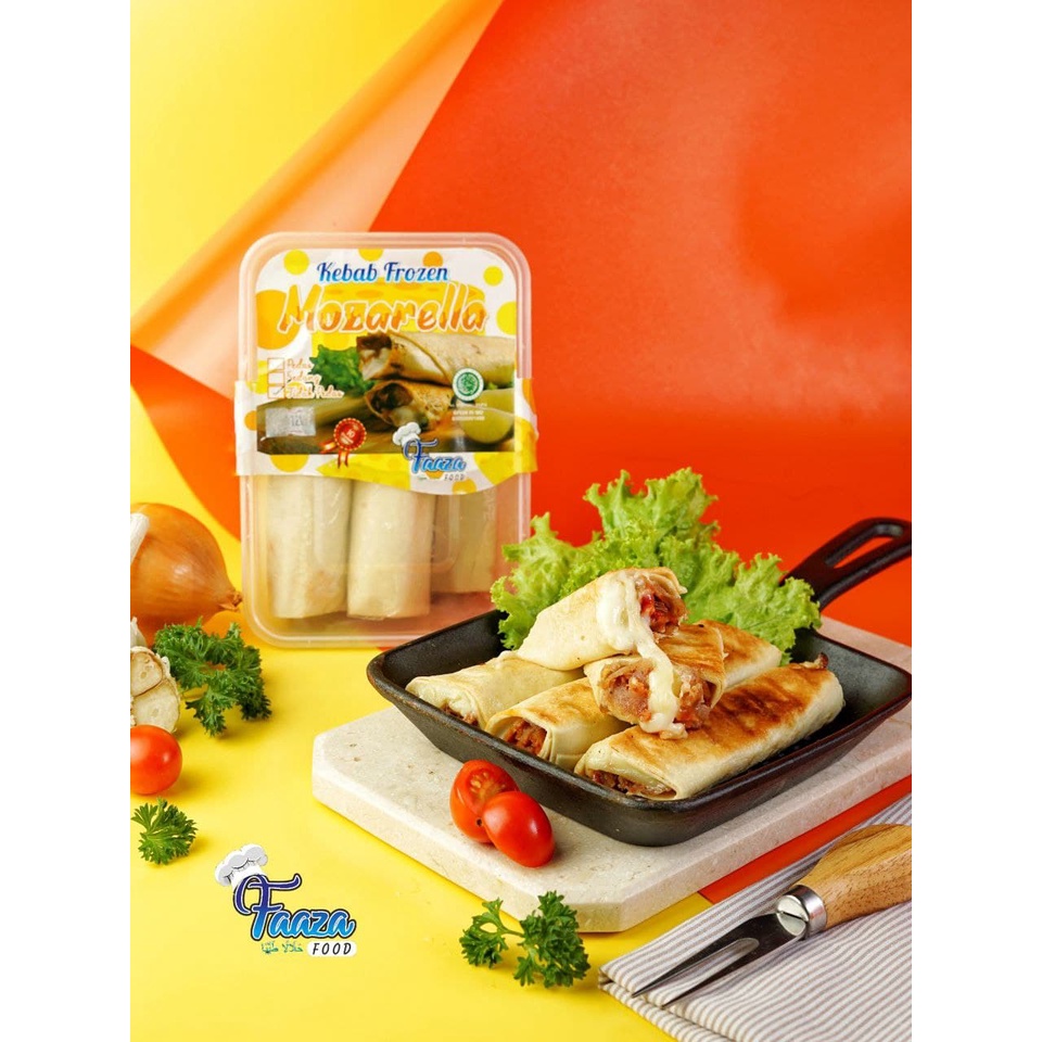 

KEBAB FROZEN FAAZA FOOD - MOZARELLA - FULL DAGING SAPI ENAK & HALAL