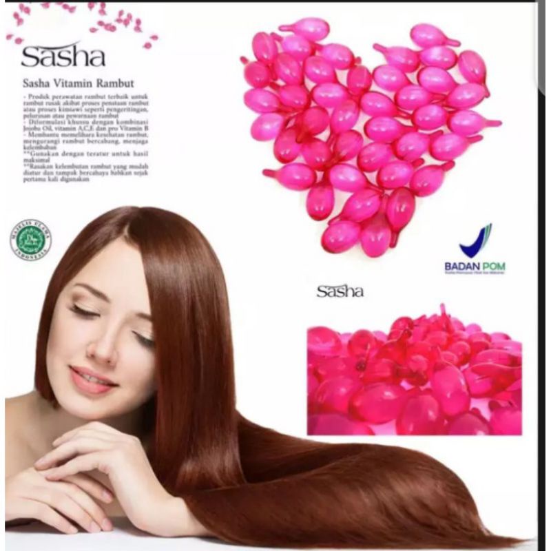 VITAMIN RAMBUT SASHA ECER (5butir)