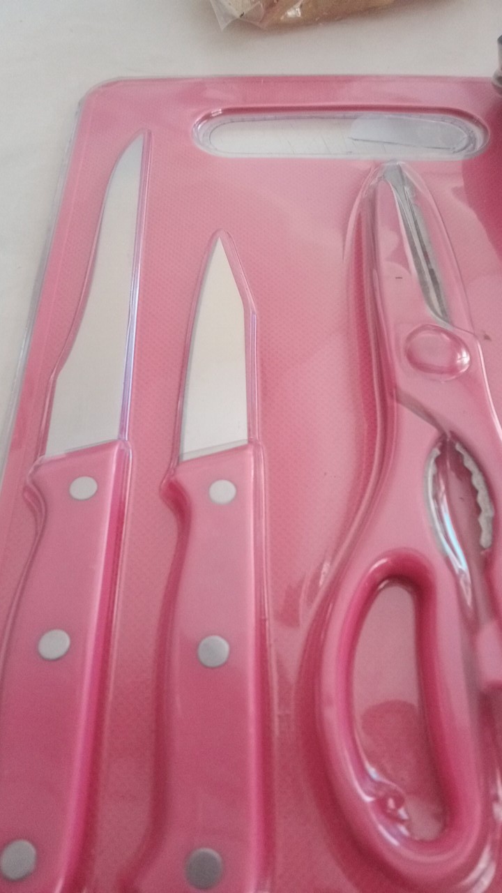 Imb -set Pisau Dapur Talenan Dan Gunting Harga Termurah Import Pisau Dapur Anti Karat (j2-low)