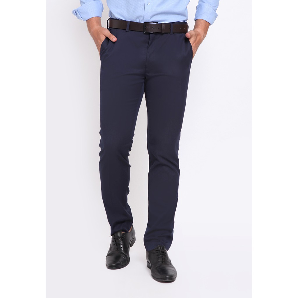  JOBB  TRAMERE CELANA  PANJANG  FORMAL BIRU Shopee Indonesia