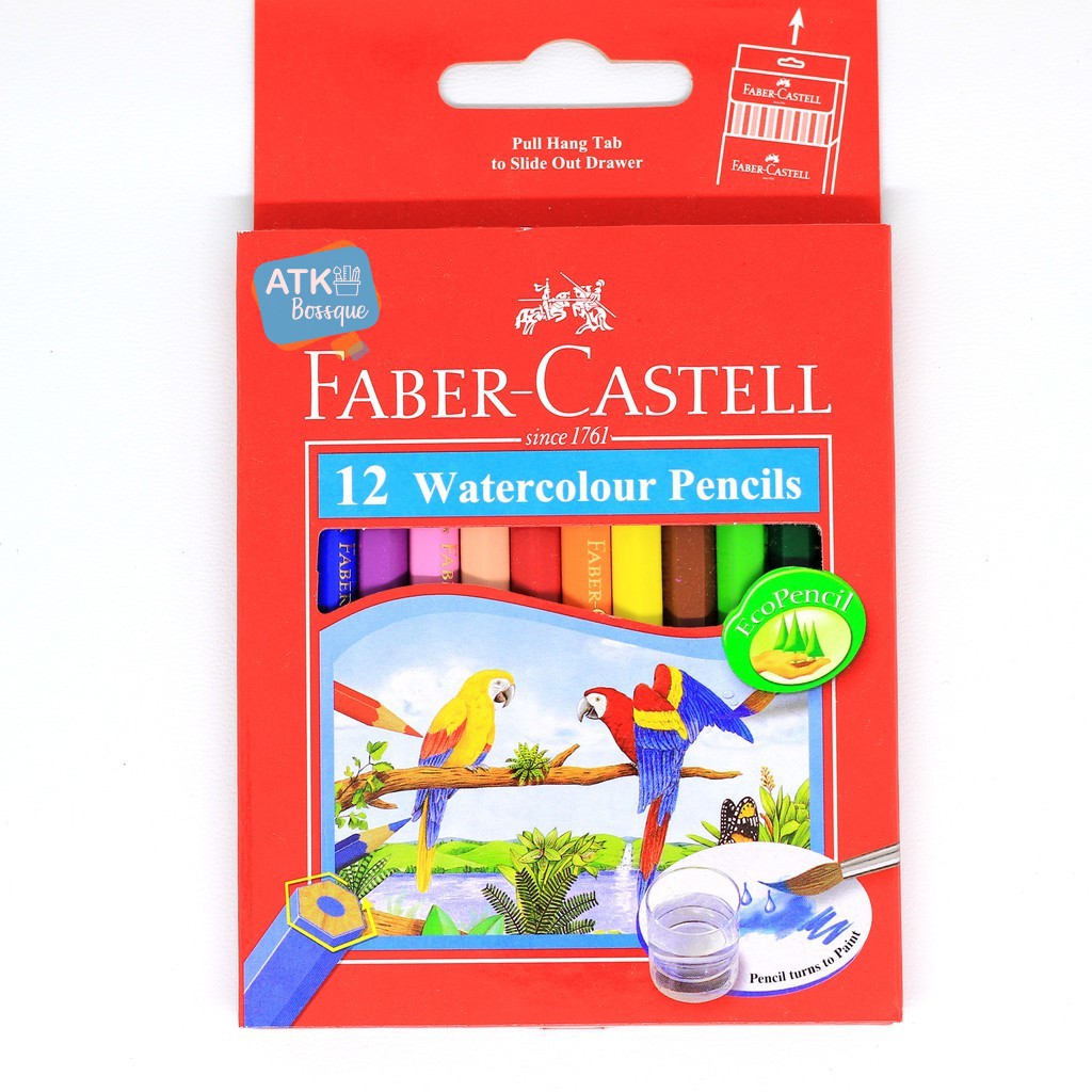 

Pensil Warna Faber Castell water colour 12 short pendek kecil
