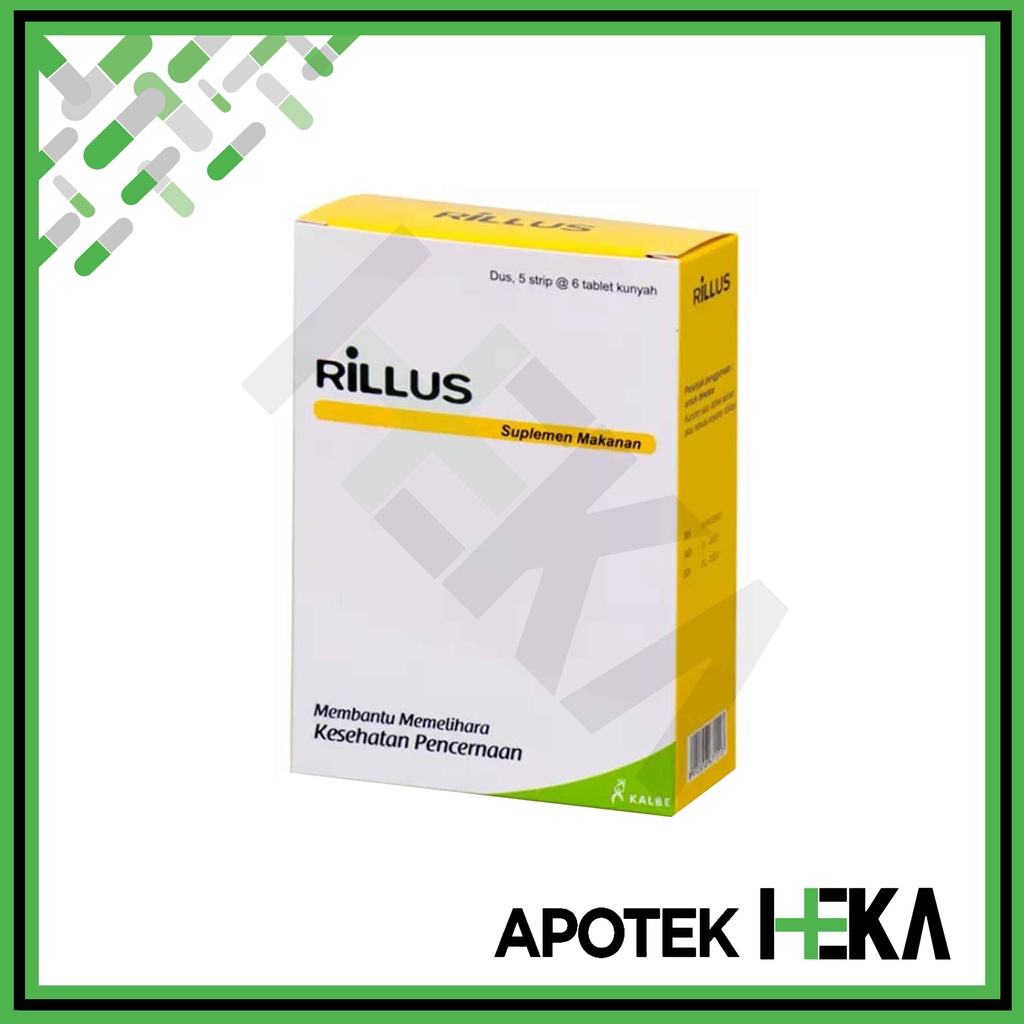Rillus Box isi 5x6 Tablet - Probiotik Memelihara Kesehatan Pencernaan (SEMARANG)