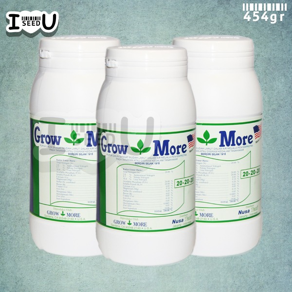 GrowMore Pupuk NPK Seimbang 20-20-20 (454gr)