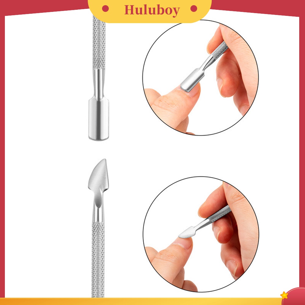 Huluboy Huluboy♡ 4pcs / Set Gunting Kuku / Kutikula / Kulit Mati Bahan Stainless Steel Untuk Manicure