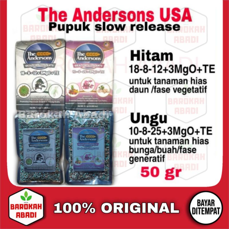 Pupuk THE ANDERSONS pupuk slow release USA 50 GR pupuk daun bunga buah