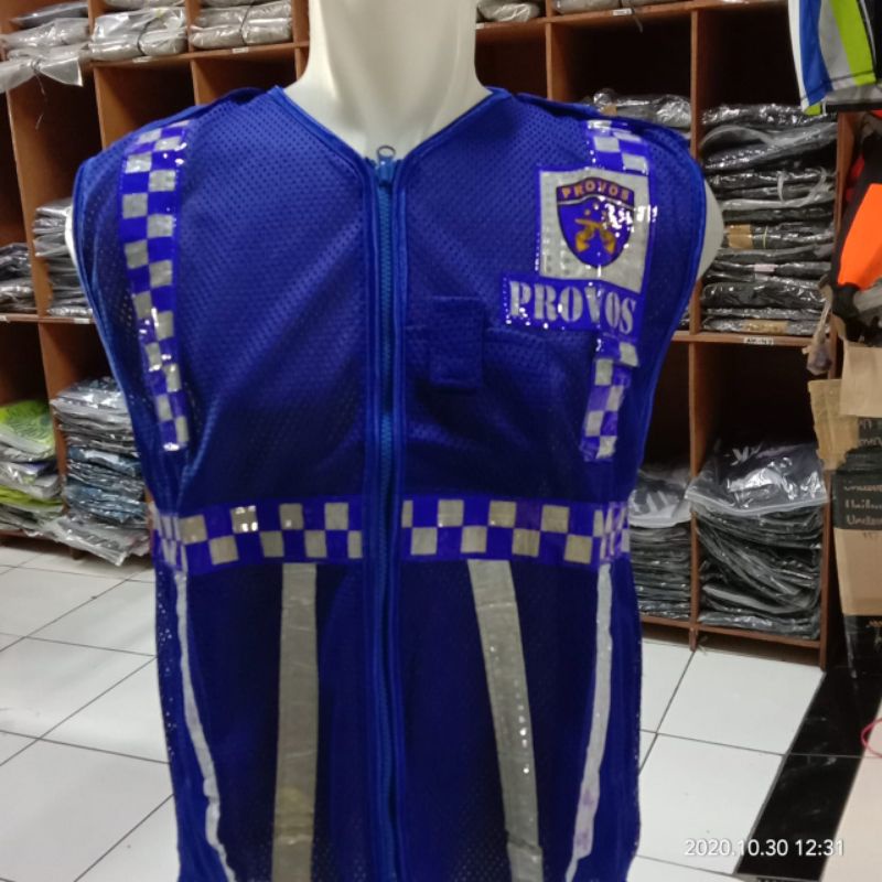 Rompi Jaring perhubungan |Rompi jaring PROVOS biru |Rompi PROVOS jaring |Rompi