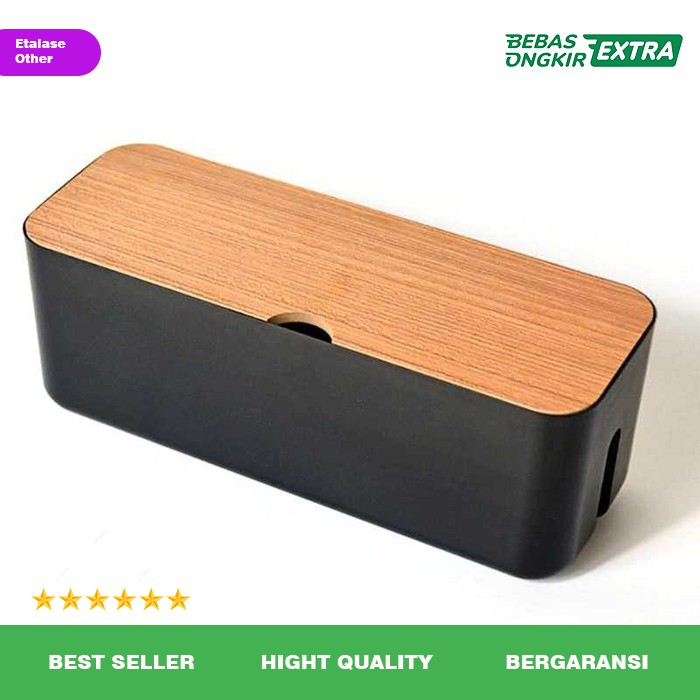 Kabel Oganizer Box Kotak Organizer Kabel Cable Organizer Box Kayu Kotak Kabel Organizer Stop Kontak Wadah Kotak Kayu Kabel Listrik Charger HP Smartphone Mouse Laptop Komputer Organizer Manajemen Kabel Charger Baru Murah