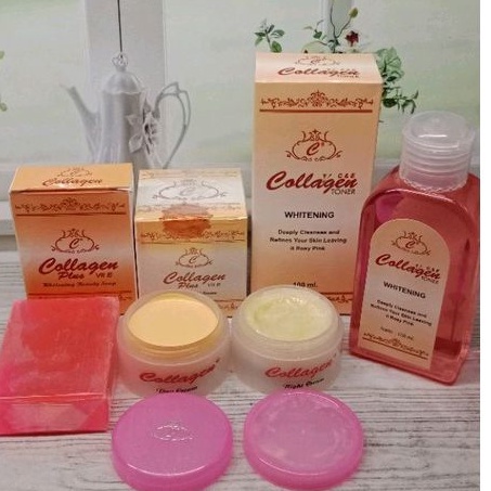 Paket Cream Collagen 4in1 original (Cream,toner,sabun)