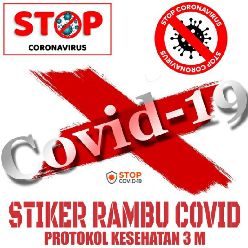 

STIKER RAMBU CORONA VIRUS PROTOKOL 3 M