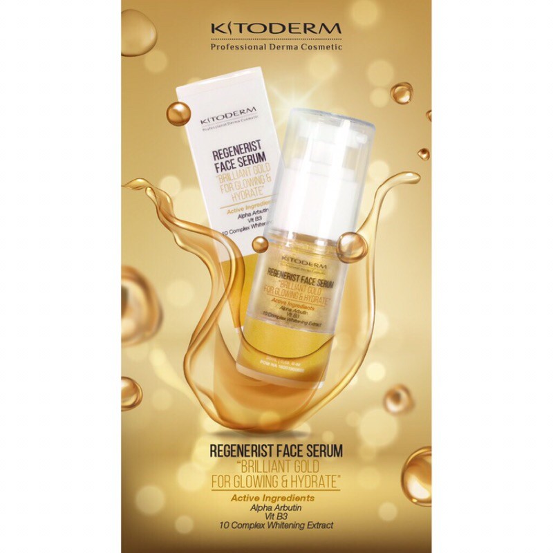 Regenerist Face Serum Brilliant Gold For Glowing & Hydrate kitoderm