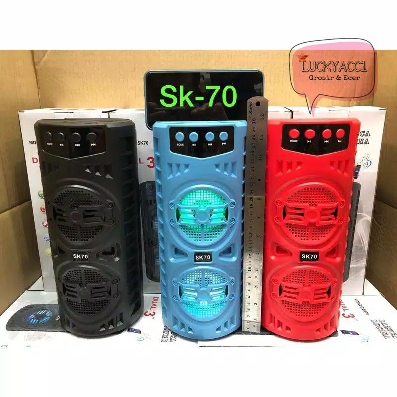LC - SPEAKER BLUETOOTH PORTABEL SK 70 SUARA KERAS NGEBASS Speaker Bluetooth SK-70