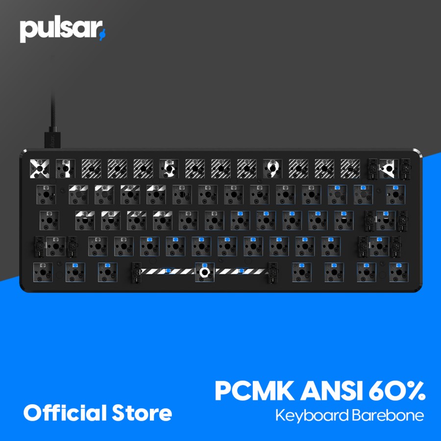 Pulsar PCMK 60% ANSI Barebone Mechanical Gaming Keyboard