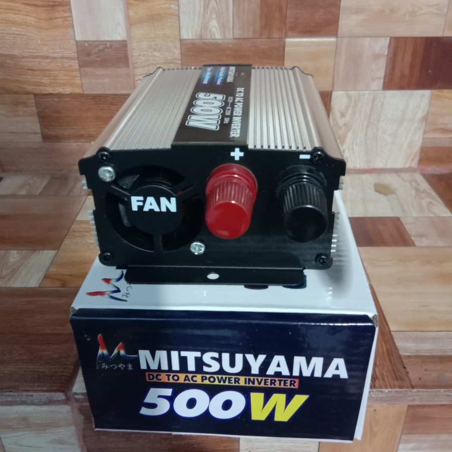 Power Inverter DC to AC 500 Watt Merek Mitsuysma With USB 5V/ Power Inverter 500W/ Inverter 500W/ Inverter Mitsuyama 500 watt | FMS