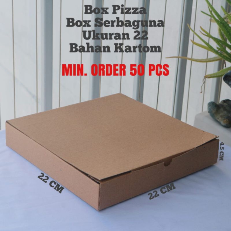 

KOTAK BOX PIZZA POLOS SMALL 22 (PEMBELIAN PER 50 PCS)