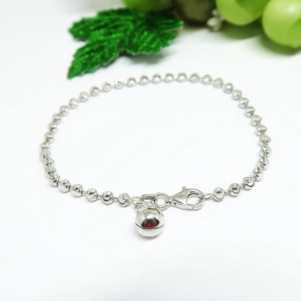 BCGT094 GELANG BIJI LADA UKIR PERAK SILVER 925 LAPIS EMAS ASLI ORI