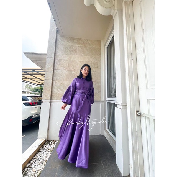 680# mermaid dress satin maxmara / baju pesta duyung / BUSUI FRIENDLY