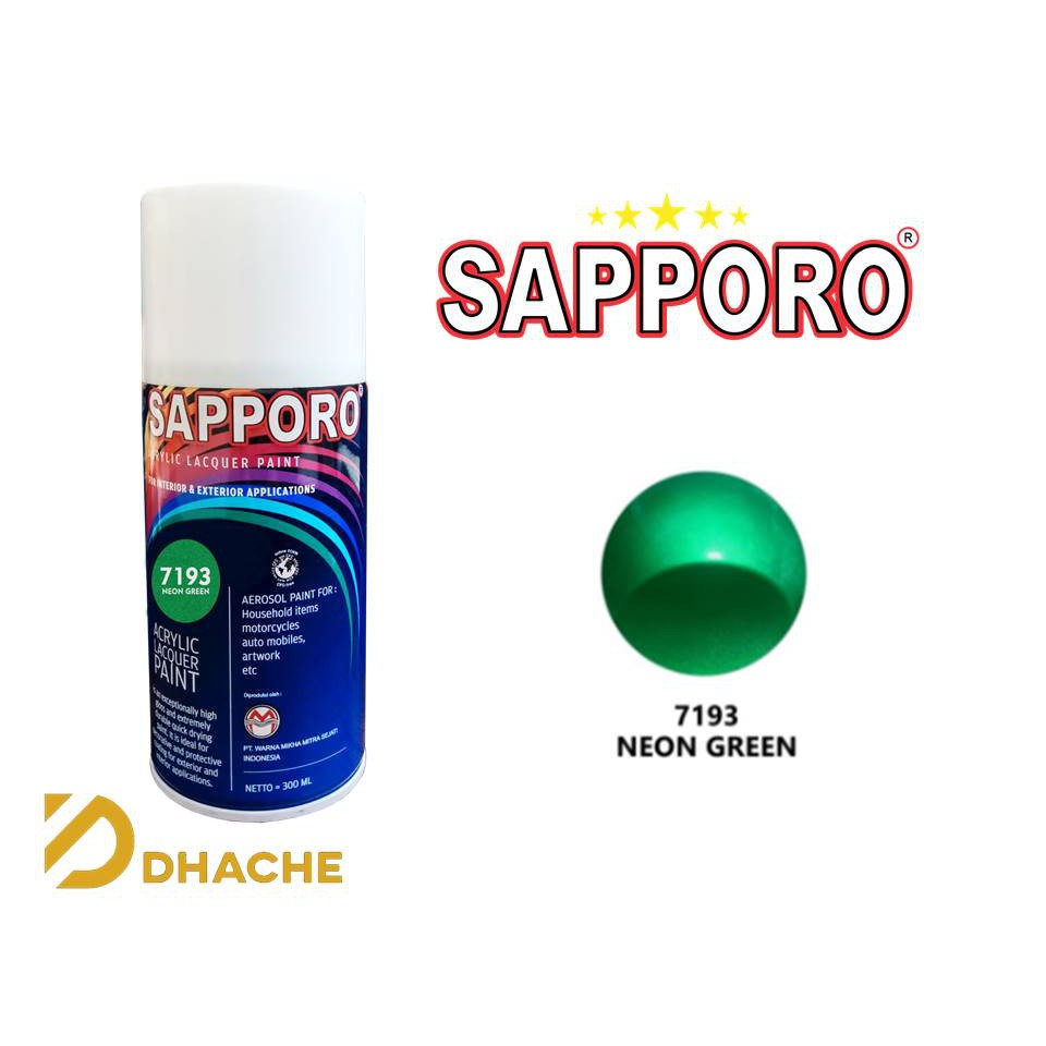 CAT SEMPROT SAPPORO 7193 NEON GREEN / CAT SEMPROT SAPPORO HIJAU NEON 7193