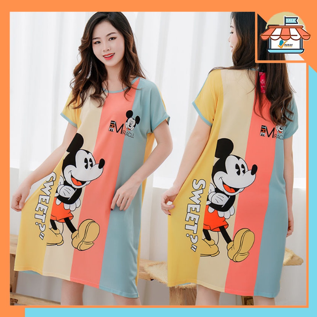 RSB BT165 Baju Tidur Daster Baju Tidur Dewasa Jumbo Karakter Import