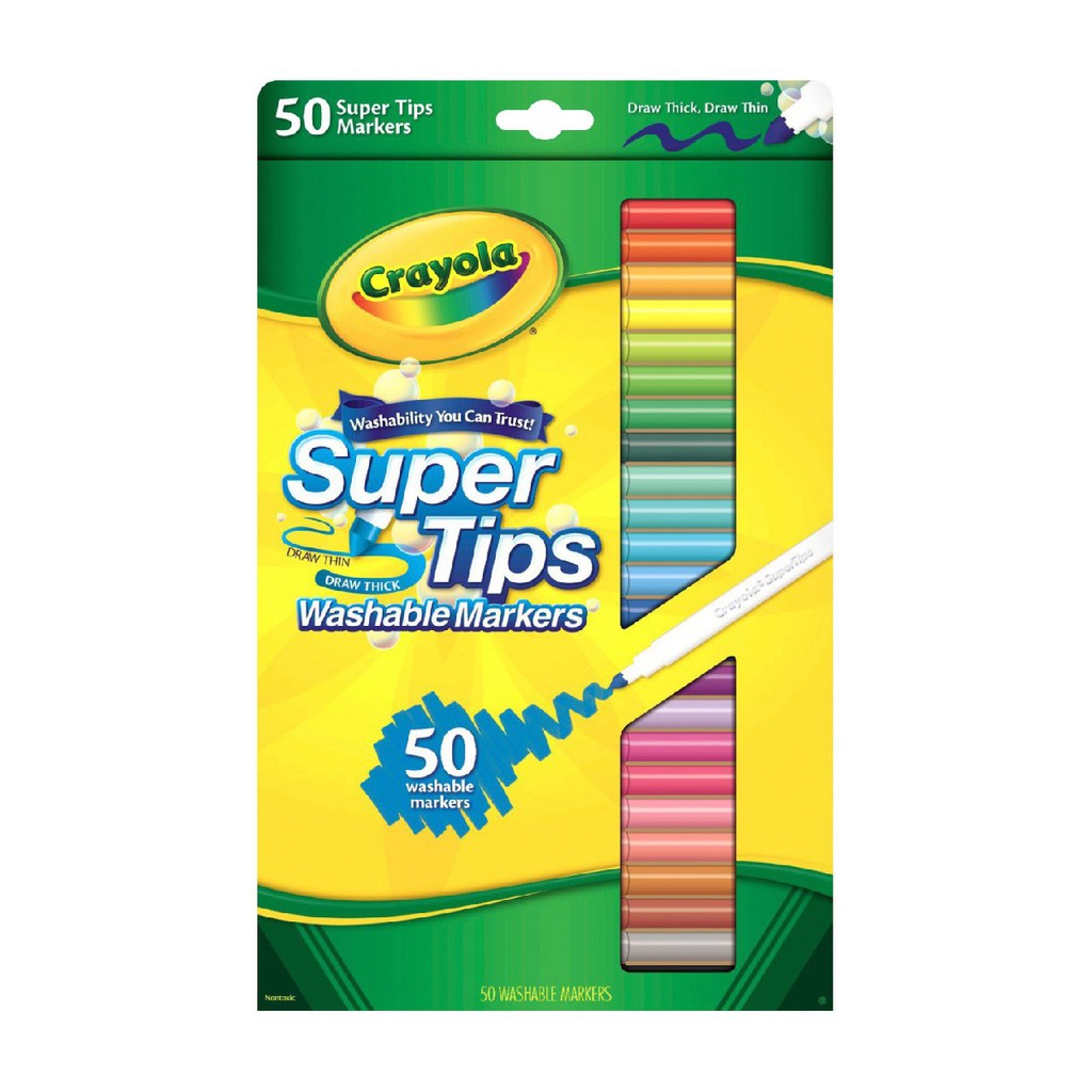 

Crayola Washable Supertips Super Tips Marker Markers - 50 Color
