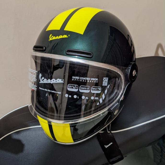 Helm Vespa Racing Sixties Green Bosco Limited Edition