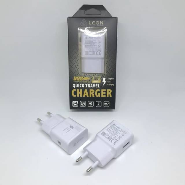 Travel Charger Batok Adaptor USB 2A LEON Quick Charging 100% Original