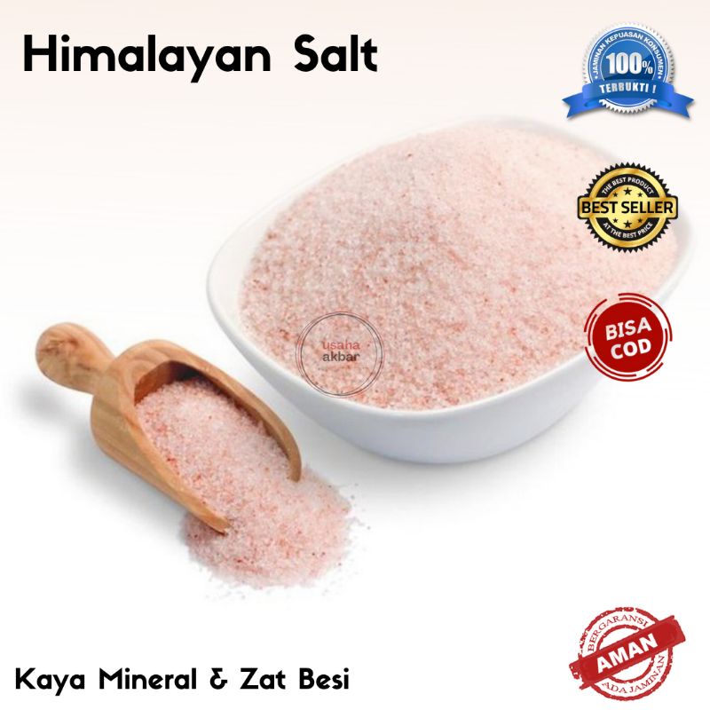 

Garam Himalaya Original Natural Pink Salt Premium Himalayan Salt asli Natural Himsalt