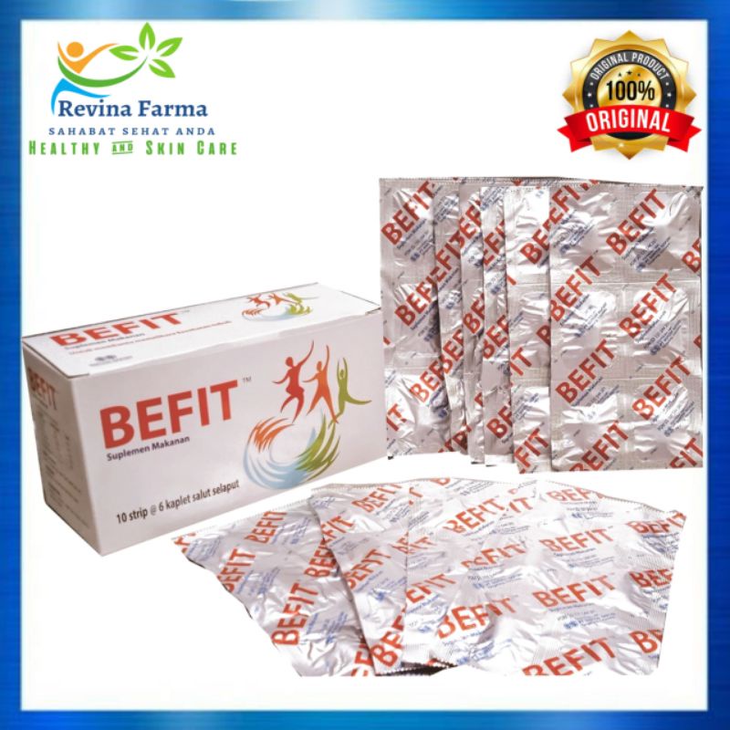 Befit Multivitamin & Mineral 1 Strip isi 6 Kaplet Nature's Pride Suplemen Makanan, Vitamin Untuk Sta